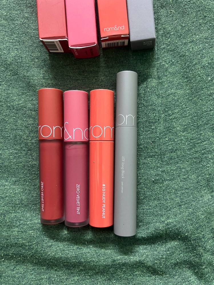 Rom&nd Lip Tint & Black Mascara Combo