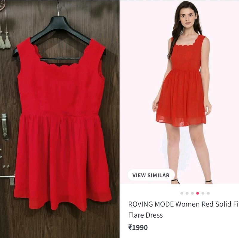 Red Roving Mode Mini Dress