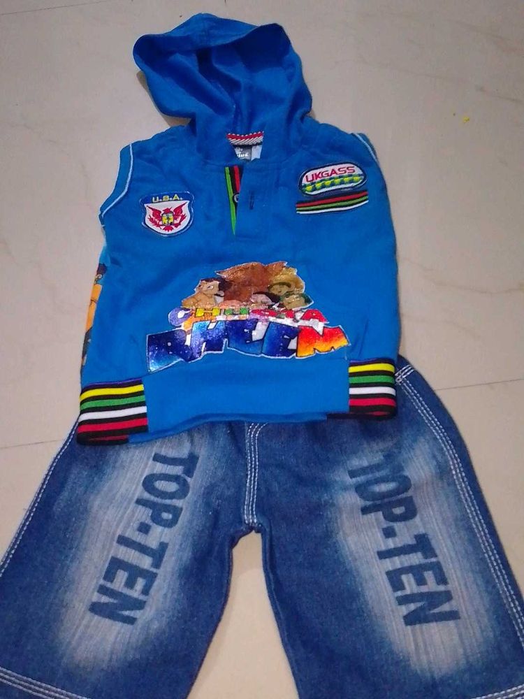 Chota Bheem Boy Hooded Set