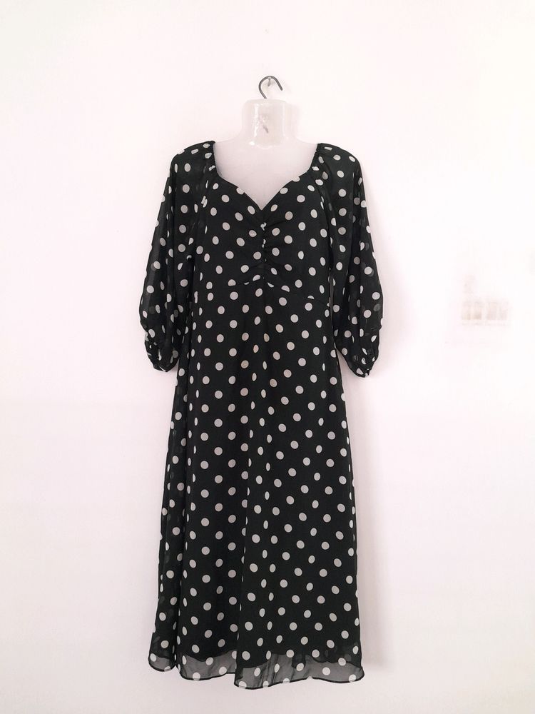 20 Dresses Black Printed Dress (Women's)