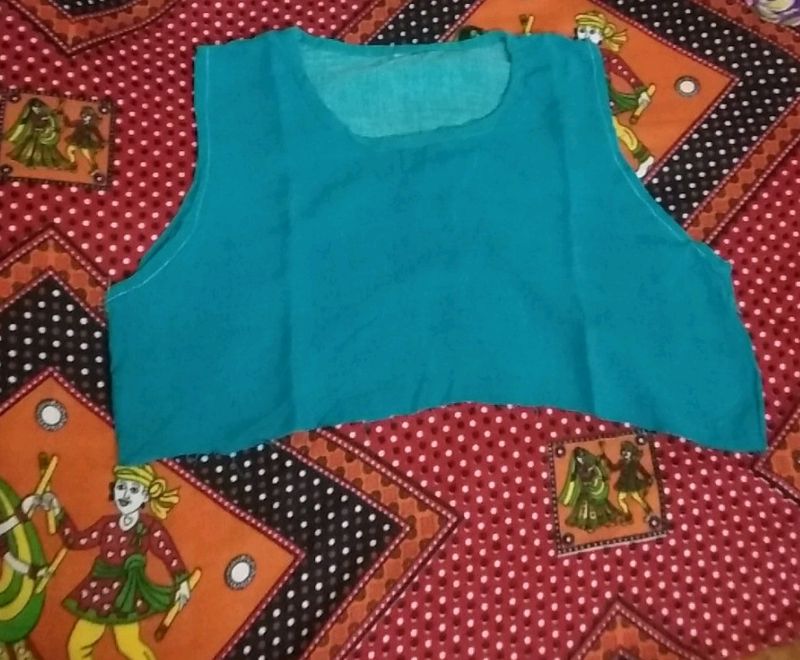 Co-ord Set Blouse Top Bluish Green