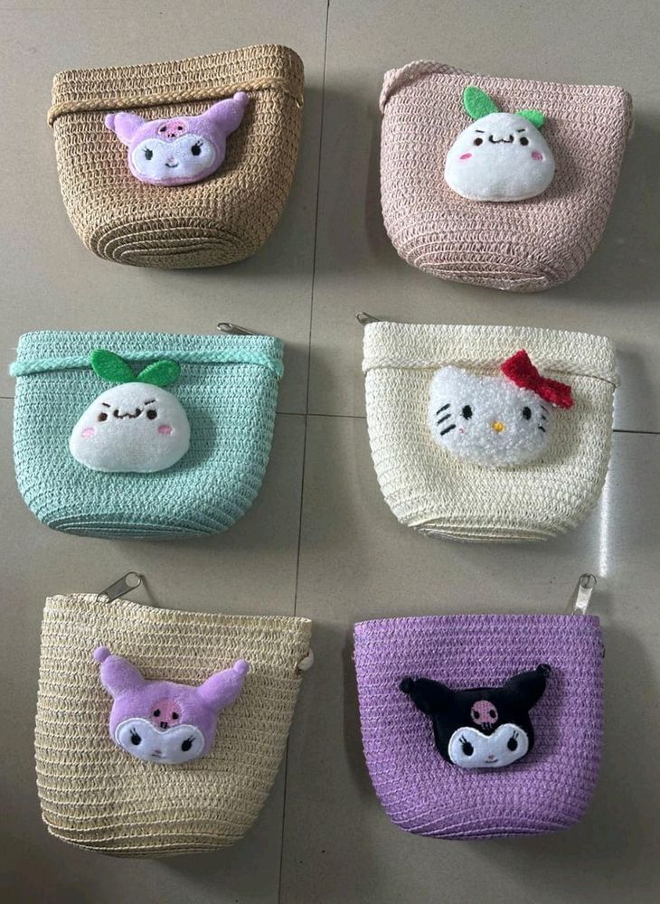 Cute Cartoon Jute Bags