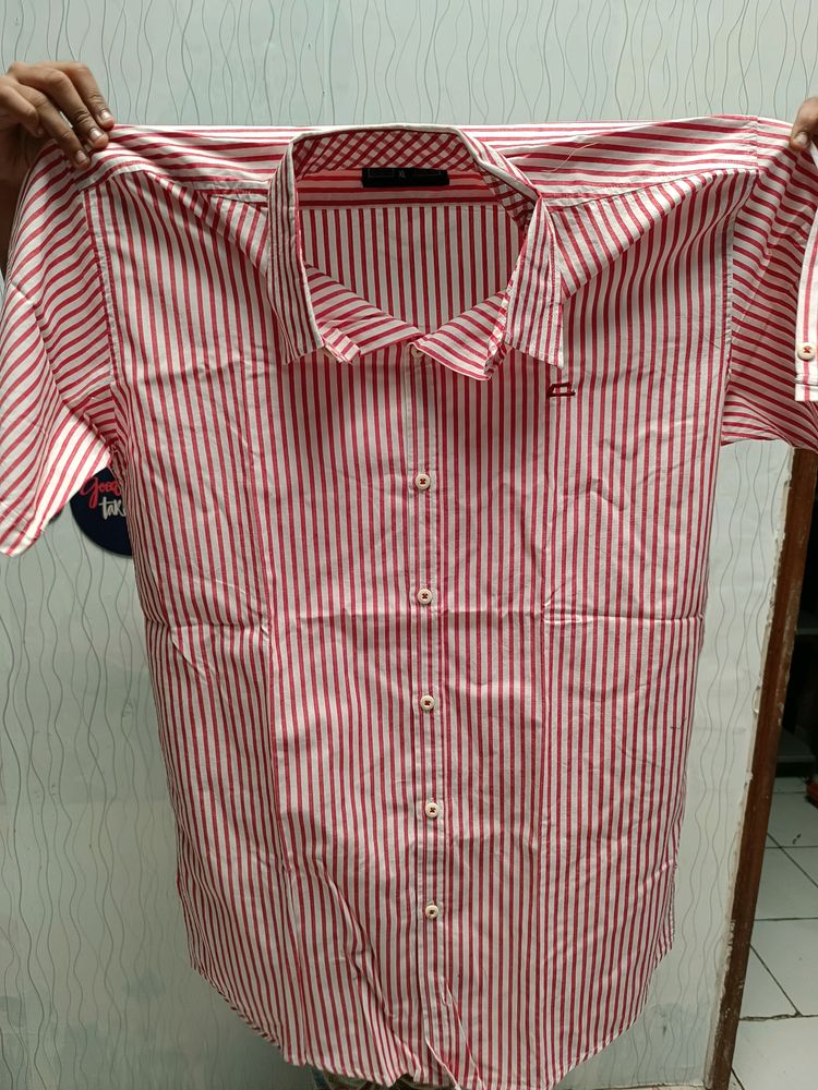 Red And White Lines Shirt