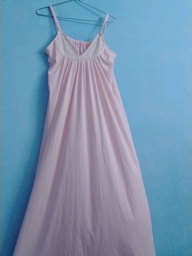 Satin Pink Nighty