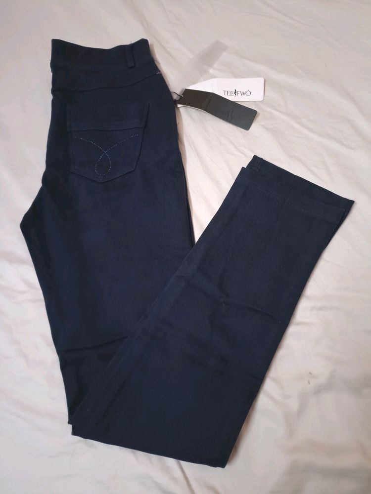 Navy Blue Skinny Pant For Women