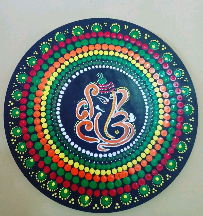 Shri Ganesh Mandala Painting