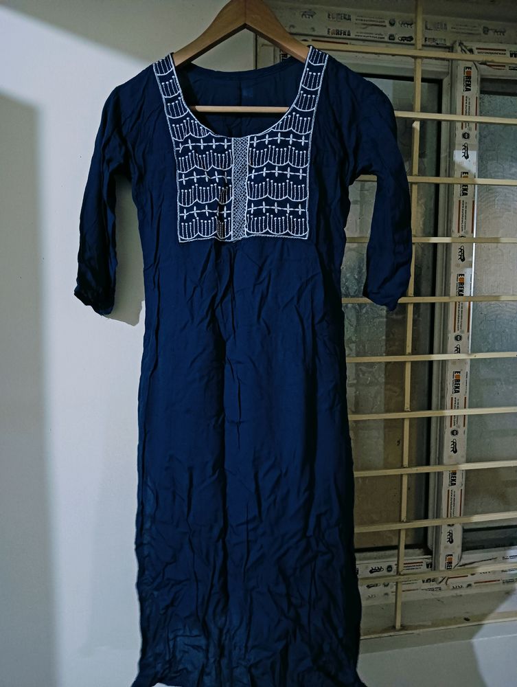 Navy blue Kurtha For Women