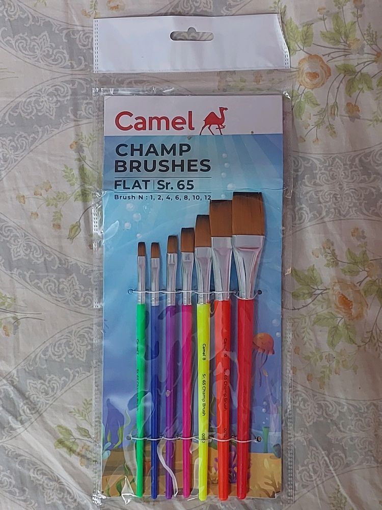 CAMEL FLAT BRUSHES - NEVER USED