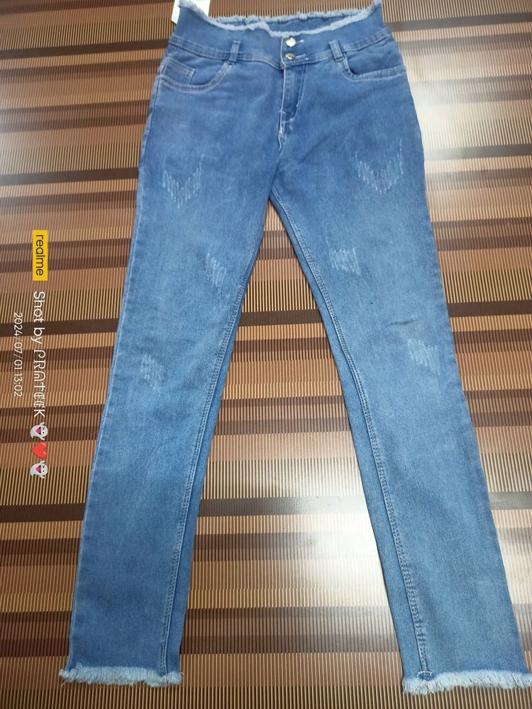 (N-45) 28 Size Slim Fit Denim Jeans