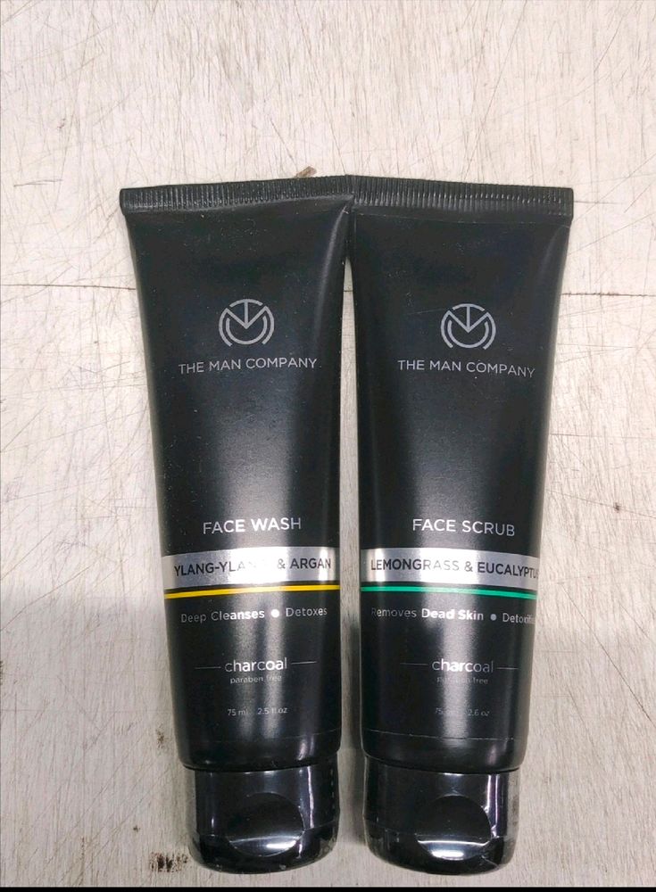 The Man Company Face Wash And Scrub Combo Pack Unused (New)