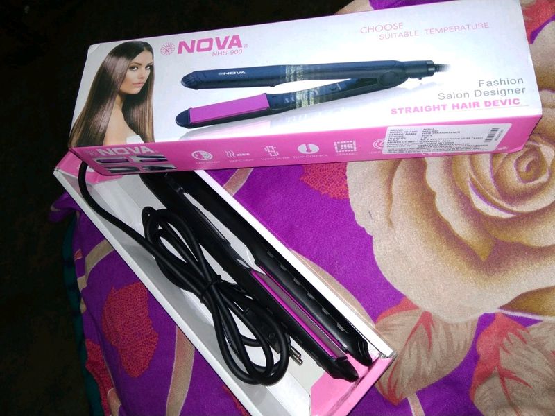 Nova NHS-900 Hair Straightener {BLACK/PINK}