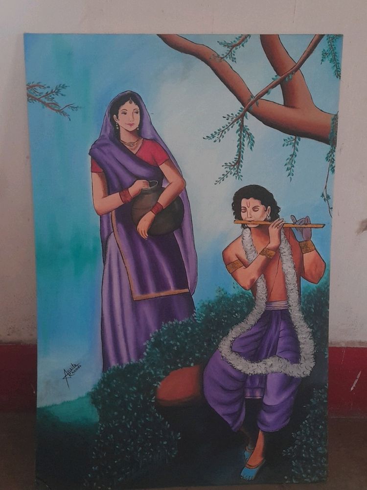 Radha Krishna Painting