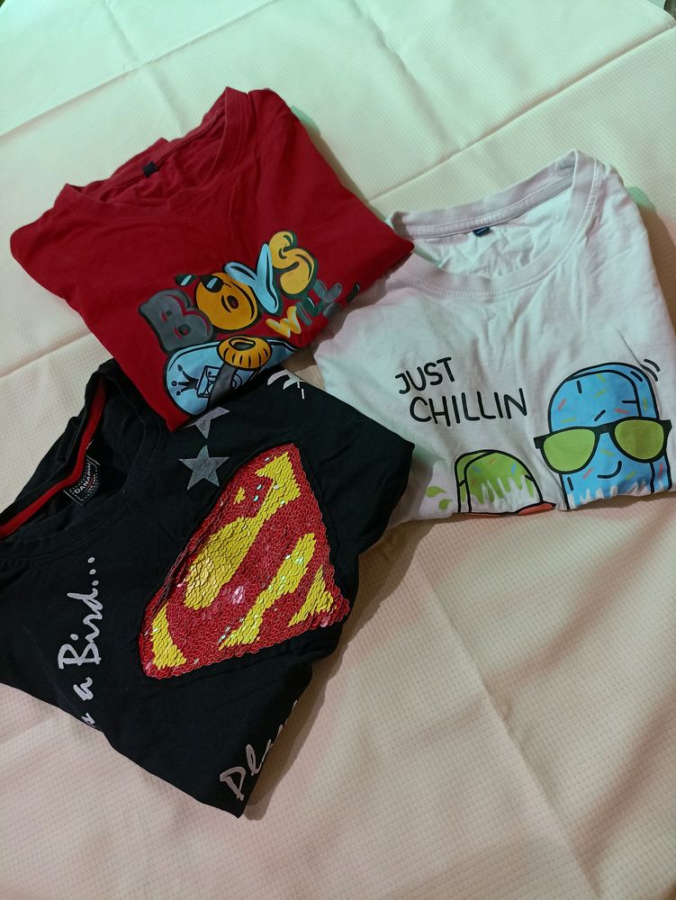 3 T- Shirts In Combo.. 😍For Boys