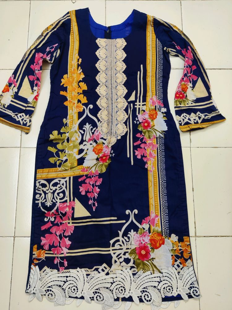 Combo Of Original Firdous And Handblock Print Dre