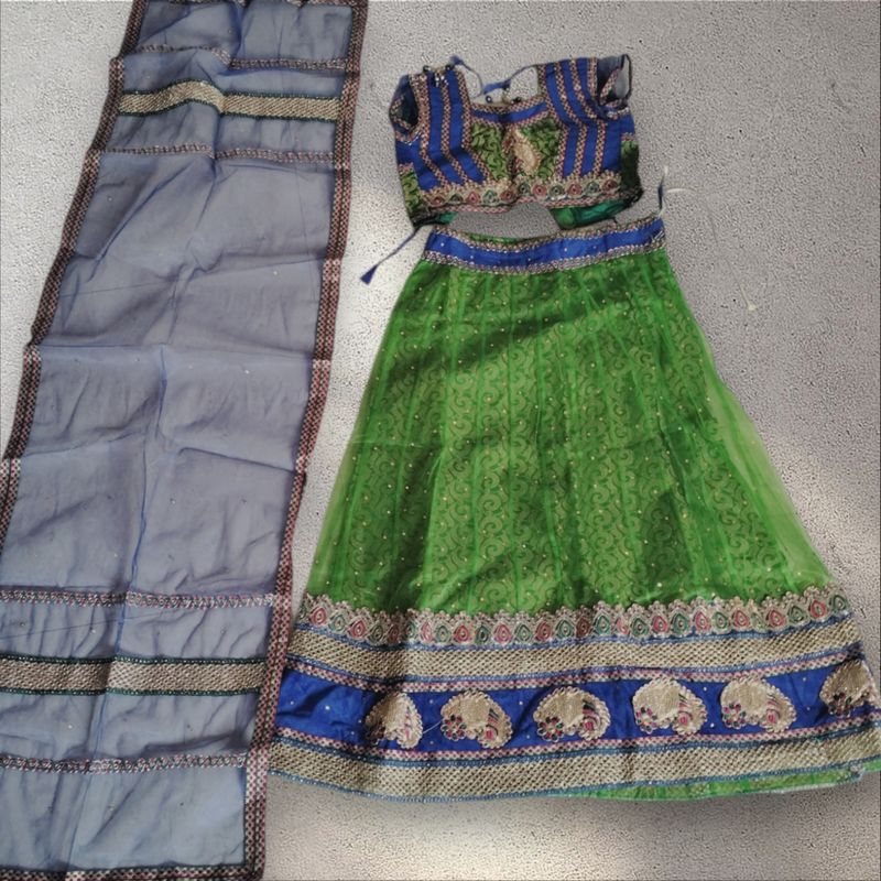 Green Chaniya Choli