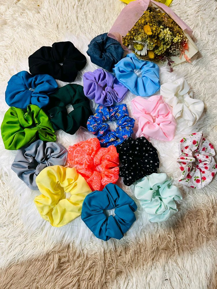 17 Pcs Small Scrunchies