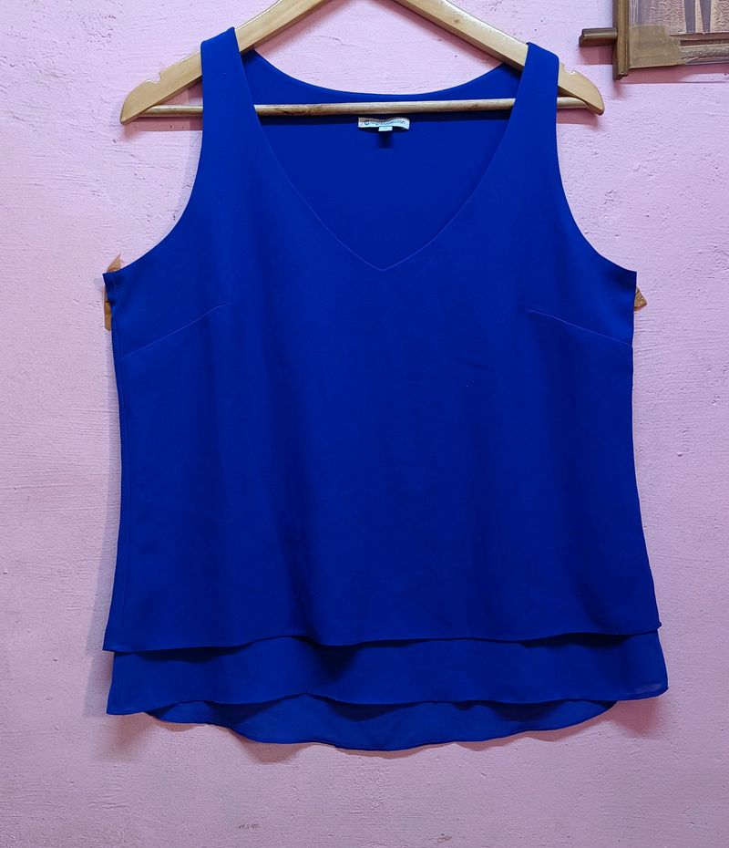 Neavy Blue Sleeveless Tops (Women's)