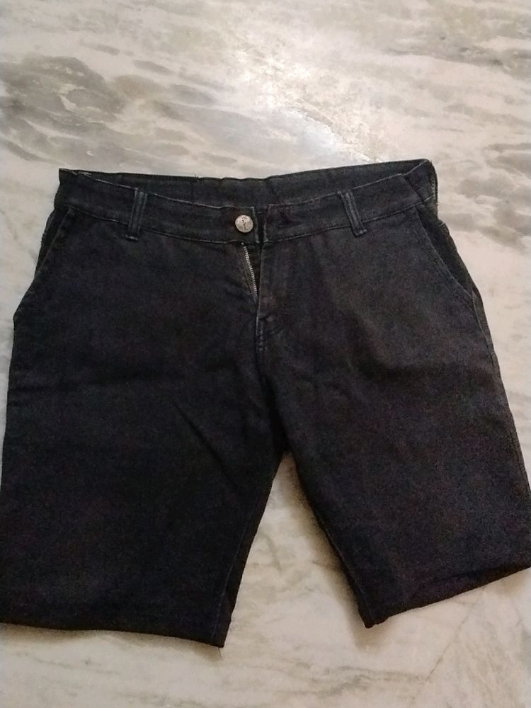 Men Black Short Casual