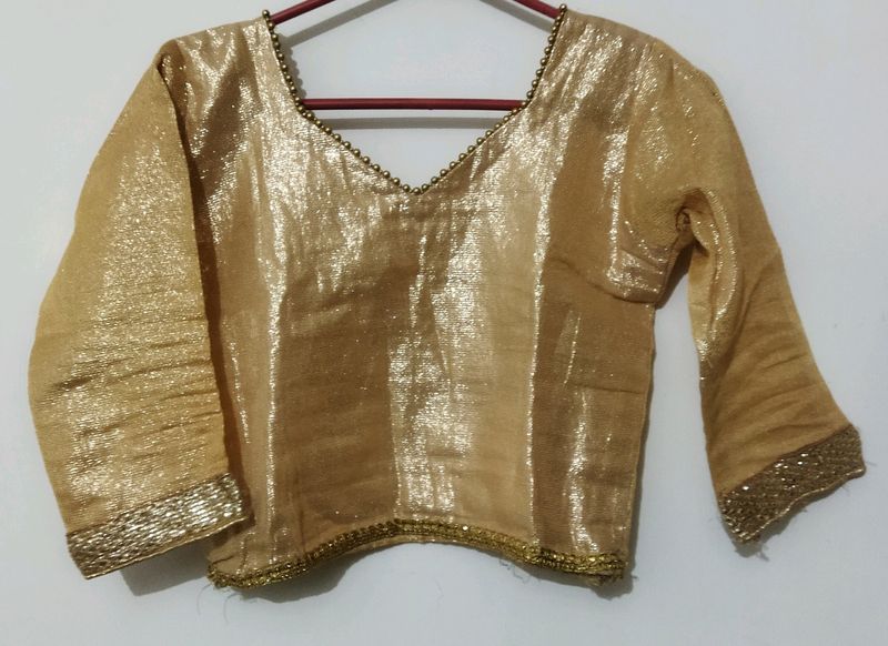 Golden Ethnic Top