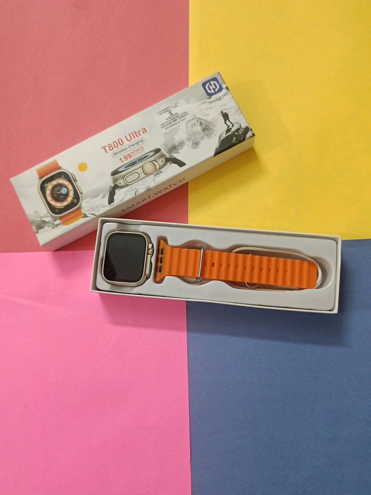 Smart Watch T800 Ultra  (Orange)