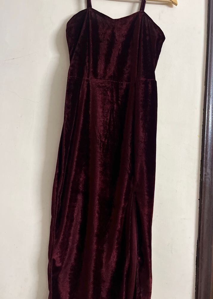 Velvet Body Hugging Dress