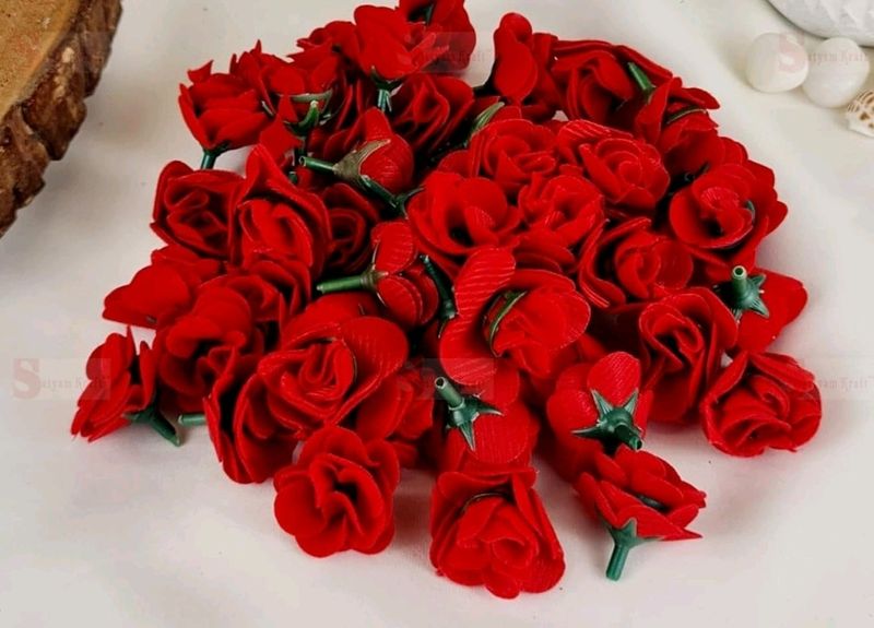 50 Pcs of Floating Mini Foam Rose Flower Heads