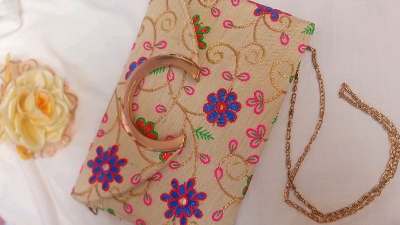 Hand Embroidery Clutch Bag, Unique Accessories!