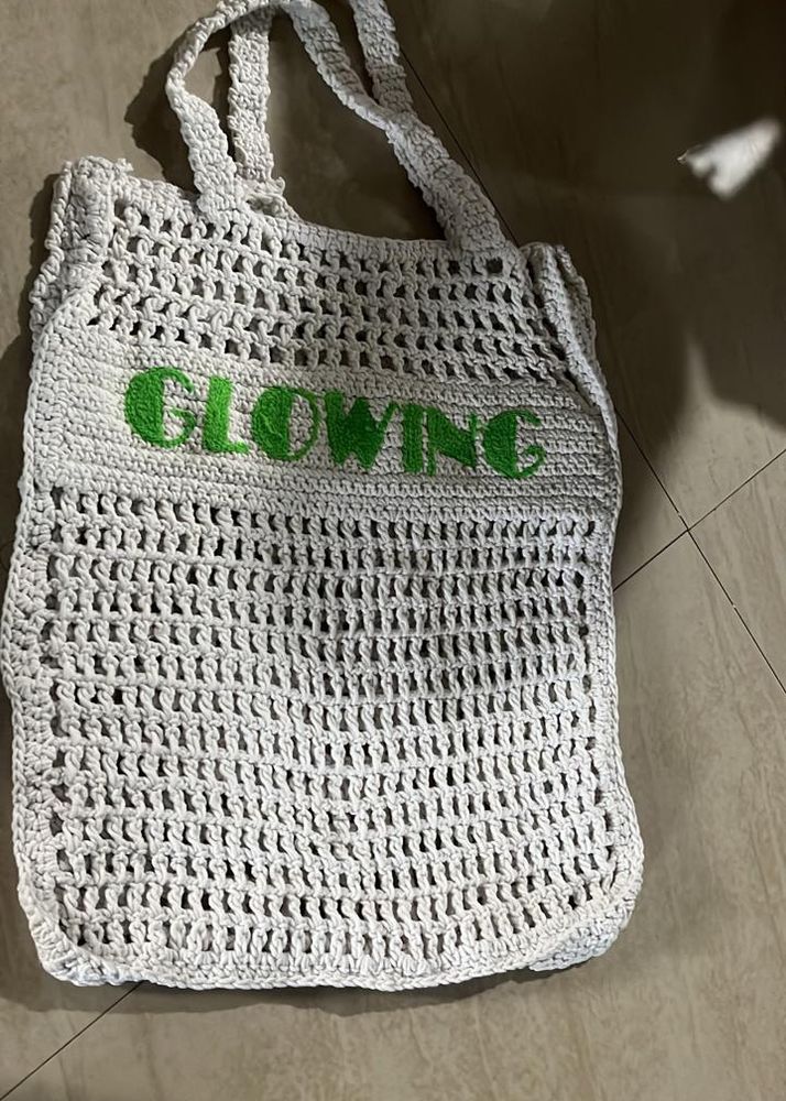 Crochet tote bag