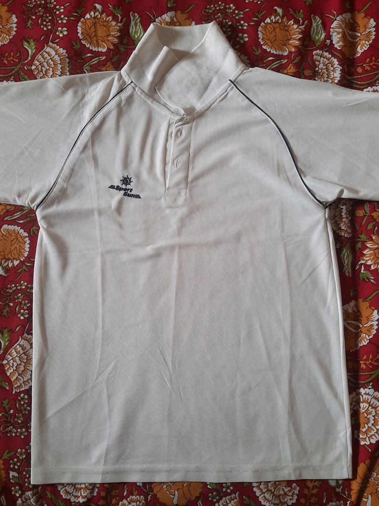 It's a White Cricket Full Sleeve T-shirt.