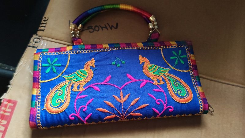 Embroidery Clutch/ Purse