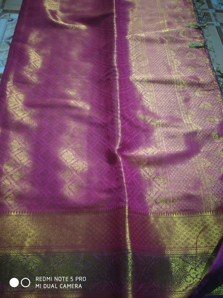 Beautiful Kanjivaram Saree With Blouse