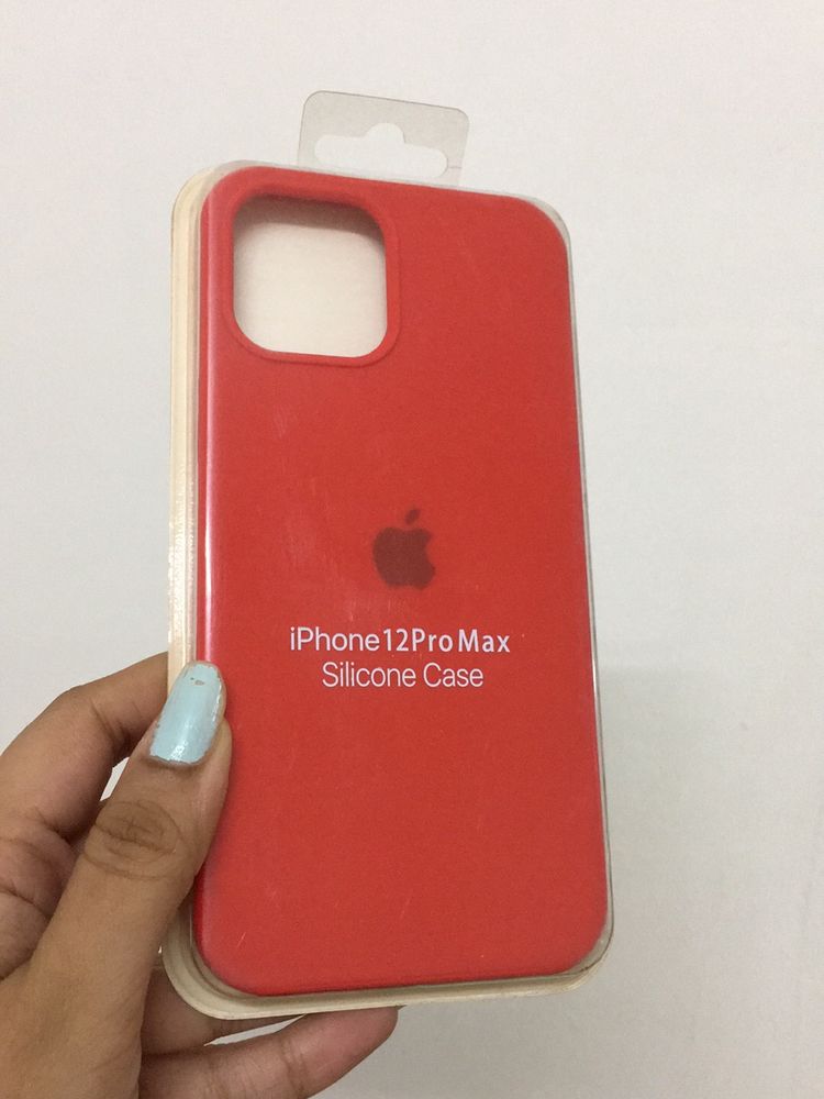 IPhone12ProMax Red Silicone Cover