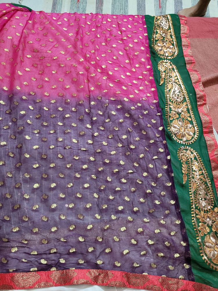 Designer Saree With Peticot Fabric