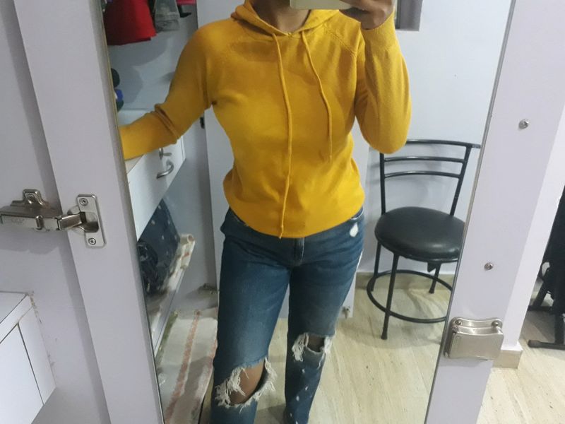 Yellow Mustard Hoodie....the Softest Material I've