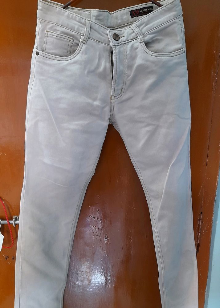 White Stylish Jeans For Men