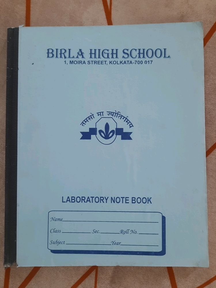 Lab Note Book...interleaf