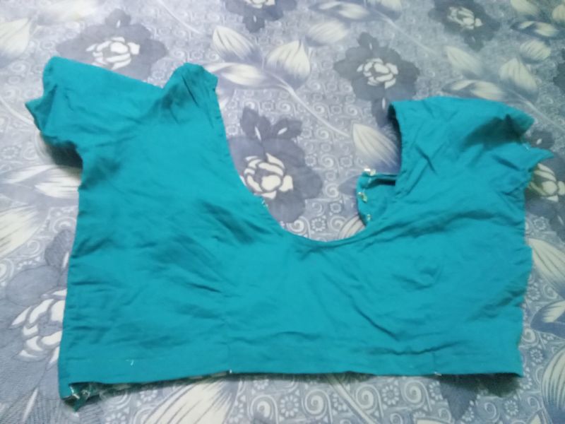 Blue Cotton Blouse