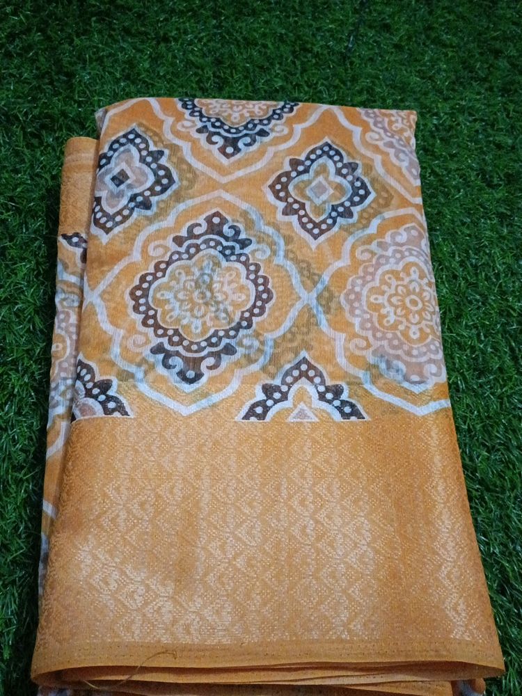 Soft Linen Cotton Saree