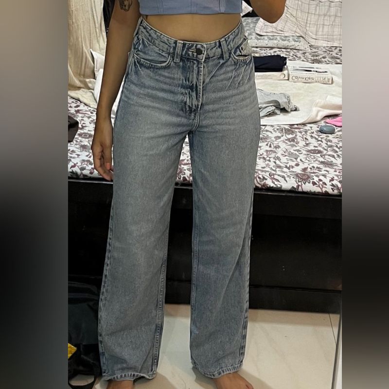 H&M Wide Leg Denim