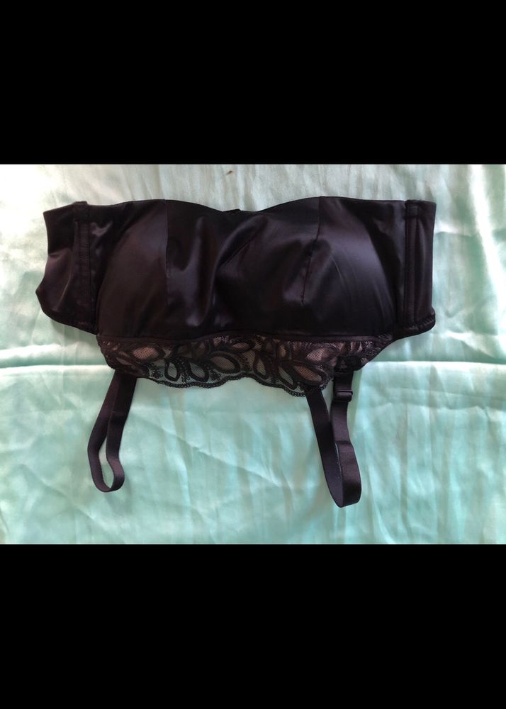 Hot Black Padded Underwire Bra 34B