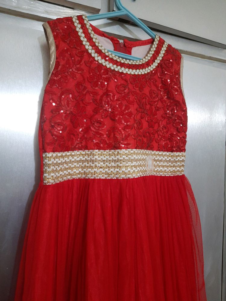 Red Sequin Gown