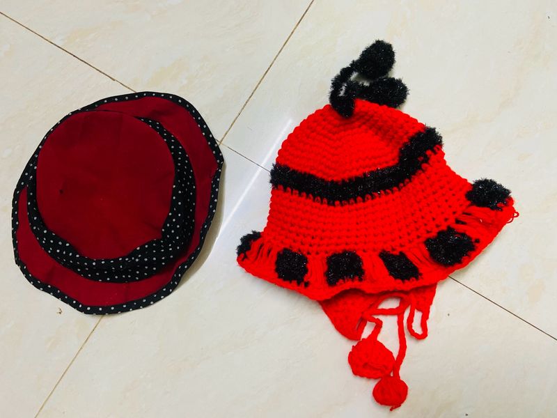 Combo Of Two Baby Hats