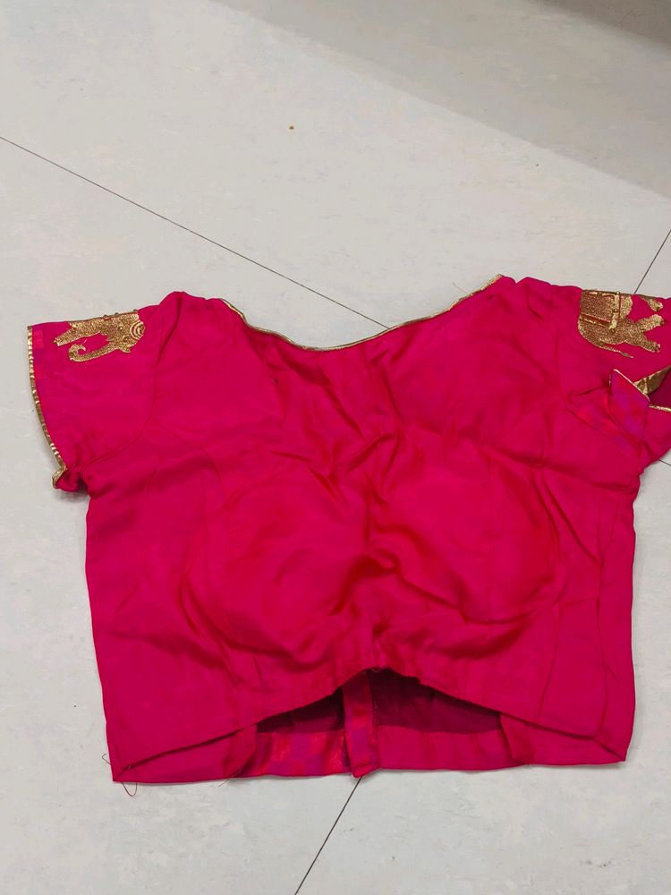 Pink Elephant Design Blouse