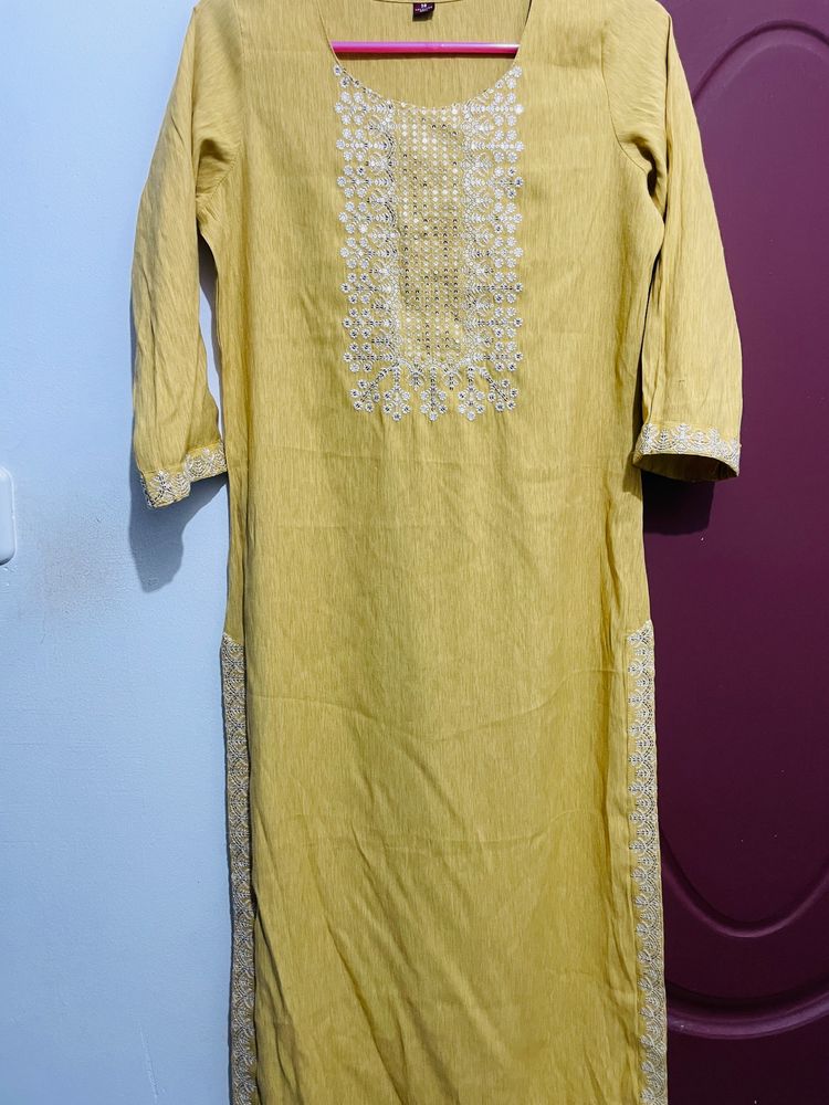 Beautiful Yellow Kurta