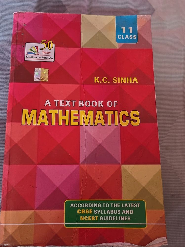 KC Sinha Class 11 Maths Book