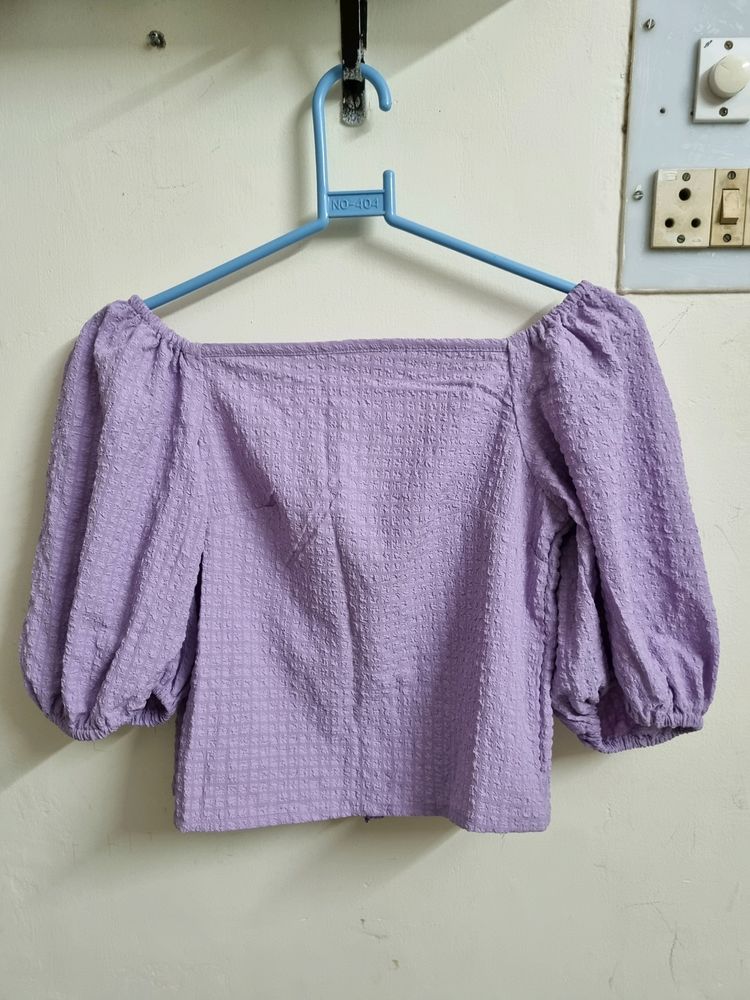 Lavender Crop Top