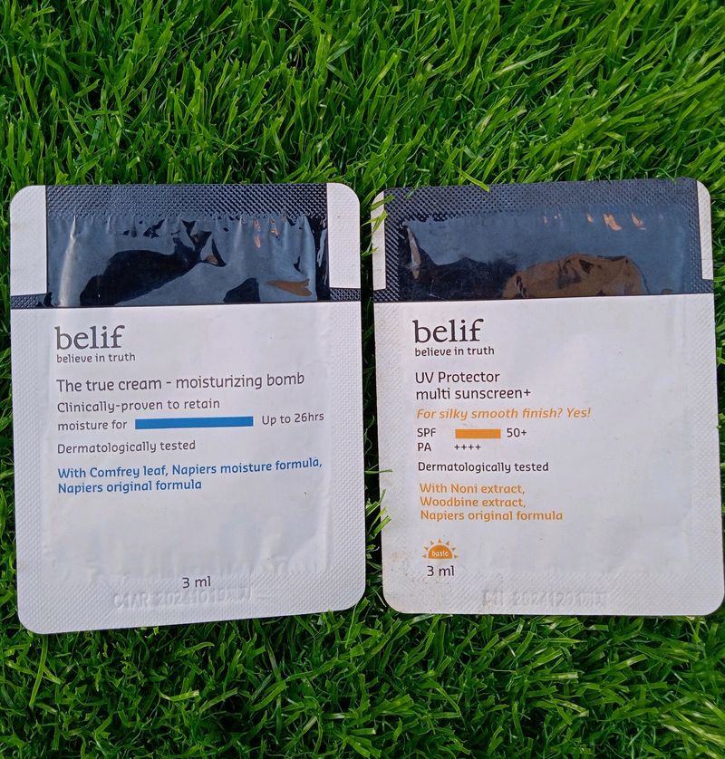 Belif Moisturizer And Sunscreen