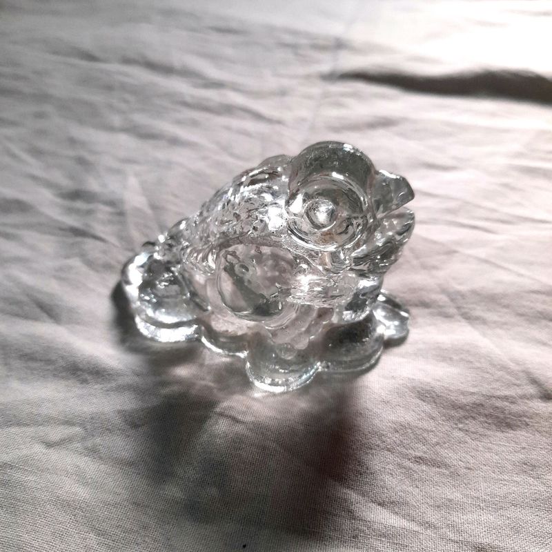 Feng Shui Crystal Glass Money Frog 🐸 Home Decor