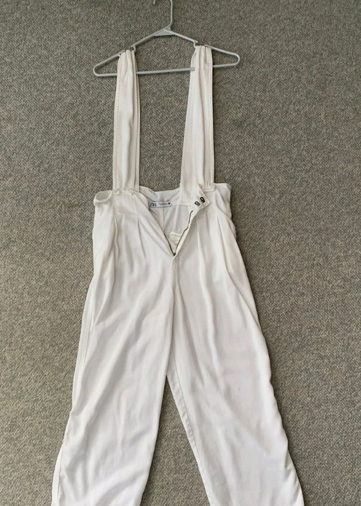 Unused ZARA Wide Leg Strapped Jumpsuit