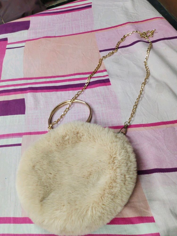 beige Sling Bag